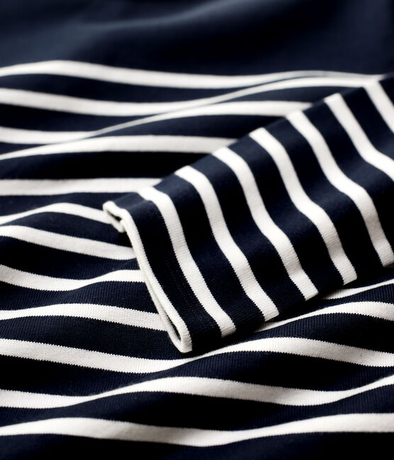 Women's Iconic Cotton Breton Top SMOKING blue/MARSHMALLOW white